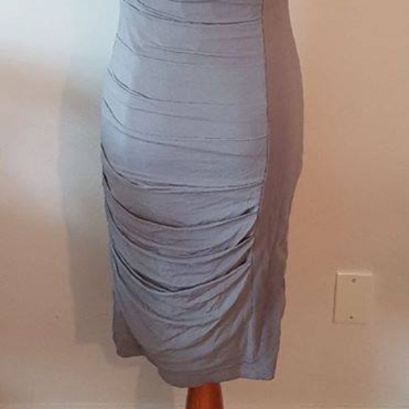 NWOT BCBG Max Azria Dove Grey Dress - Size 6 - Picture 11 of 16